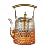 Haamer Jaapani kiirtekann vaskk&auml;epidemega retro keedukann suure mahutavusega suure auguga taevapott k&otilde;rge borosilikaatklaasist teekann