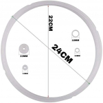 Kummist pott GM tihendi ES silikoontihendile-3 PACK-i tarvikud GM 5-6L varuosade jaoks Universaalne-vastupidav ja lihtne paigaldus. 23x22x2cm