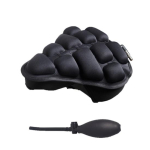1 komplekt jalgratta sadulakate ergonoomiline t&auml;ispuhutav libisemiskindel 3D &otilde;hkpadjad mugavaks istumiseks TPU m&auml;giratta kokkupandav sadulakate jalgrattatarvikud A black