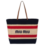 Miu Miu V&auml;rviplokkide Disainiga Kangast Ostukott Naiste Ostukotid Sinine 5BG2282DO3F075R Basic Set (Bag+Dust Bag)