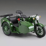 1:10 Ural M72 NSVL k&uuml;lgkorviga mootorratas Sulam Metall Valatud Mudel Mootorratas Heli & Valgus Trendikas M&auml;nguasi Kaunistused Dekoratsioon Kogumine roheline