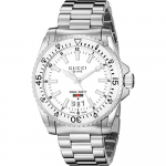 Gucci YA136302 Dive Roostevabast terasest 40mm Meeste k&auml;ekell 40mm h&otilde;be