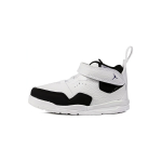 Jordan Courtside 23 Slip Resistant Cushioning Mid top Toddler Shoes White Black Infant And Toddler AQ7735-104 23.5 white