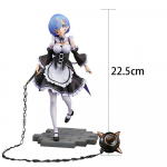 Anime Re:Zero figure Rem tegevuskuju Armas teenrit&uuml;druk Mudel skulptuur Rem figuur Remu nukk Kollektsioon Lauakaunistus Ornament Kingitus 22.5CM