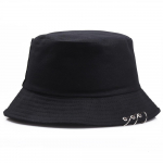 COKK Koppm&uuml;ts Naistele Meestele Suvi Kevad Kalurim&uuml;ts R&otilde;ngastega Hip Hop Lame &Uuml;laosa &Uuml;hev&auml;rviline Korea Mood Bob M&uuml;ts Kpop Uus 56-58cm must