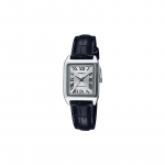 Casio DRESS Series Moodne &Auml;riline Lihtne Elegantne Klassikaline Osuti Rooma Numbritega V&auml;ike Tihvt Veekindel Kvartsmehhanism Nahkrihm LTP-V007L-7B1U valge