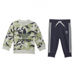 Adidas Originals Vabaaja Spordir&otilde;ivaste Komplekt J&auml;lg Hall/Happeline Roheline/Tumehall Sinine/Valge Laste HE6927 68