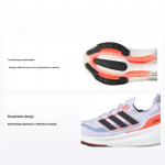 adidas UltraBoost Light Valge P&auml;ikesepunane Unisex Tossud Pilvevalge S&uuml;simust HQ6351 40⅔
