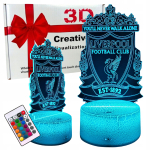 Liverpool FC Anfield 16 LED 3D Laste Lauavalgusti + Kaugjuhtimispult