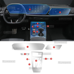 A5 S5 2025 jaoks Kaitsekile Tarvikud Salong L&auml;bipaistev TPU GPS-navigatsiooniseadme paneel Keskkonsooli kleebis LHD. LHD