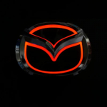 Autostiil LED-tagumine embleemivalgusti kleebis Mazda logole 2 3 6 CX7 8 CX5 MX5 323 Tarvikud Auto 5D Siltkleebis Valgustus 10.1cm X 7.90cm punane
