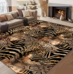 1 tk leopardimustriga s&uuml;damekujuline vaip p&otilde;randamatt Sobib magamistuppa elutuppa r&otilde;dule terrassiruumi kodu kaunistamiseks 80x120cm