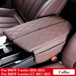 Nahast auto keskmise k&auml;etoe karbi kate Kaitsmatsupp BMW 5 6 Seeriale GT F30 G30 G38 F10 F11 F18 520 523 525 528 530 E60 jaoks