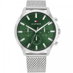 Tommy Hilfiger 1710499 Ryder Rohelise sihverplaadiga meeste k&auml;ekell 44mm roheline