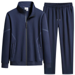 Meeste spordidress Kevadine spordiks ja vabaajaks Lahtine Suur suurus P&uuml;stkrae Moodne Kena Trend Kaheosaline &uuml;likond Mehed L must