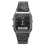 Casio Vintage Liberty Analoog-Digitaalne Must T&auml;hikuga Kvarts AQ-230EBLT-1A Unisex K&auml;ekell must