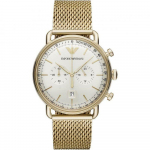 Emporio Armani AR11315 Kronograaf Roostevabast Terasest Meeste K&auml;ekell 43mm kuld