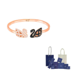 Swarovski FACET SWAN Kunstkristallist K&auml;ev&otilde;rud Naistele Roosa Kuld M-Original Brand Box And Bag