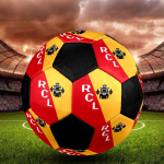 RC Lens Sisejalgpall V&auml;rviline K&otilde;ik Vanused Suurus 5 Masin&otilde;mmeldud PVC V&otilde;istlusvalmis Vastupidav K&otilde;rge P&otilde;rkega red