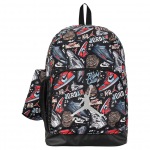 Jordan Pol&uuml;ester Seljakott Keskmine Unisex Must & Punane JD2623022GS-001