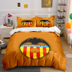 Valencia CF Logo Voodipesu komplekt Voodipesu Tekikoti komplekt Tekikott Padjap&uuml;&uuml;rid  (1 * Tekikott 2 * Padjap&uuml;&uuml;ri, ilma tekita) 135x200cm