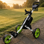 Kokkupandav golfi suruk&auml;ru Reguleeritava k&auml;epidemega Alumiiniumist golfikoti k&auml;ru Kiire kokkuklapitav Tarvikuhoidjad golfim&auml;ngijatele s&otilde;iduv&auml;ljakule beige