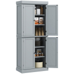 K&ouml;&ouml;gikapp modernse stiiliga k&ouml;&ouml;gibuffee kappide, reguleeritavate riiulitega, 76 x 40,5 x 184 cm, hall 76 x 40.5 x 184 cm