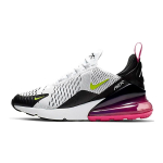 Nike Air Max 270 Valge Must Laser Fuchsia Volt GS 943345-102 38