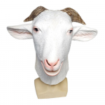 Loom Kitse Mask Halloween Realistlik T&auml;iskasvanud Kitse Kapuuts T&auml;isn&auml;oga Lateksist Kapuuts 3D Karvane Tekstuur T&auml;ielik Katvus Loomne Mask Aksessuaar