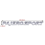 Mitsubishi Pajero Sport PAJEROSPORT 3D ABS Tagumine Pagasiruum Embleem M&auml;rk Kleebis Kere Tagaluuk T&auml;ht Logo Decal Sisekujundus Tarvik UN1 h&otilde;be