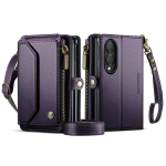 Sobib Samsung Z Fold8 klapptelefoni &uuml;mbrisele, zfold8ultra kaardipesa nahast &uuml;mbrisele, zfold7 kaitse&uuml;mbrisele rahakotiga Samsung Z Fold8 lilla