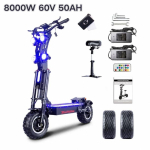 TOURSOR X14 Pro Elektriroller, Kahekordne 5000W Mootor, 72V 40Ah Aku, 80km/h, 120km S&otilde;iduulatus, 13-tollised Paksud Rehvid, Kokkupandav X14-8000W 60v 50ah -*/
