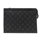 [Kasutatud] Louis Vuitton Pochette Voyage MM 'Must Monogram Eclipse L&otilde;uend' - V&auml;ga Hea #1QN53X5 ONE SIZE black