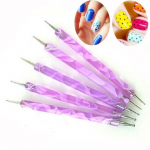 5 tk/komplekt Uus Beauty Painting Dotting Nail Art Pen Styling 2 Way Paint Marbleizing DIY T&ouml;&ouml;riistad
