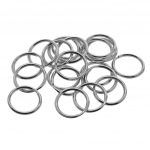 40 Pieces 20mm 304 Stainless steel Split Key Rings keycahins Dog leash DIY 20mm h&otilde;be