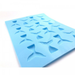 Silikoonvorm Mini Merineitsi saba &scaron;okolaadi fondant vormid koogi kaunistamiseks koogikesi k&uuml;psetamise tarvikud sinine