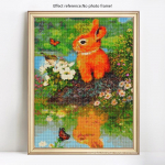 5D DIY teemantmaali t&auml;is &uuml;mmargune loomak&uuml;&uuml;likute tikandite soodusm&uuml;&uuml;gi pildid 20X30