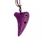 6 auguga keraamiline Ocarina Alto C allveelaeva stiilis muusikariist Purple