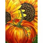 Teemanttikandid Lill P&auml;evalill Teemantmaal T&auml;nup&uuml;ha K&otilde;rvitsa Tikand Ristpiste 20X30CM