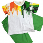 Style Kid Lovely 2tk Hiphop l&uuml;hikeste varrukatega T-s&auml;rk elastne poiste &uuml;lemine v&ouml;&ouml;koht 140cm roheline