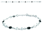 Les Tr&eacute;sors De Lily [H6585] - Bracelet Argent 'La Ronde des Petits' noir argent&eacute; - 5 mm must