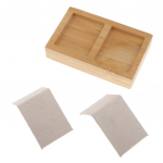 Bambusest puidust tilkk&otilde;rvar&otilde;ngad, k&otilde;rvaklambrid, vitriin, 1 pesa valge 1 Slot White