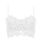 Moodne seksikas varrukateta vest, heegeldatud p&auml;itsetega pitsist p&uuml;ksid, rihmaga Bralette rinnahoidja Cami Crop top One size