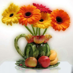 Ristpistete komplekt DIY Teemanttikandid Lilled ja puuviljad Teemantmaaling Mosaiik Kodukaunistus 30X30CM