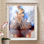 5D teemantmaali ristpistes komplektid t&auml;isteemanttikandid mosaiikkunst Pilt kividest kodukaunistuse kingitus Full Round 20X30CM