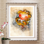 Teemanttikandid Ristpistes 5d Teemantmaal T&auml;ispuuritud ruutmosaiik Rhinestones Pildid Kunst Full Round 20X30CM