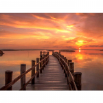 M&uuml;&uuml;a DIY teemantmaal, maastiku teemanttikandid Mere&auml;&auml;rne p&auml;ikeseloojangu rhinestone t&auml;ismosaiikkaunistus Full Round (20X30CM)