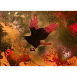 Teemanttikandid Retro lind t&auml;isnurkne puur N&auml;put&ouml;&ouml; Uus saabumine 3D DIY Teemantmaaling Loomade maastik Kodukaunistus Full Round 20X30CM