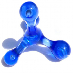 Tagasi Mini Massage Stick Fashion Avaleht Kogu keha masseerija Nelja palliga masseerija sinine