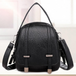 Yogodlns Vintage v&auml;ike &otilde;lakott Naiste pehmest PU-nahast Crossbody Messenger k&auml;ekott 17*10*18cm must